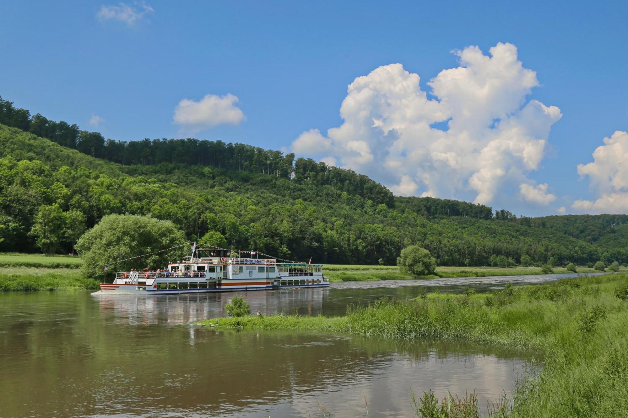 Ferienwohnungen Am Weserstrand ボーデンヴェルダー エクステリア 写真